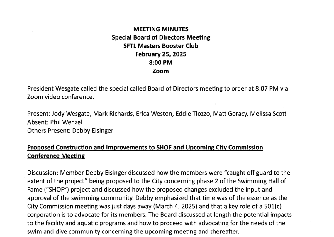 Feb-25 Board Meeting
