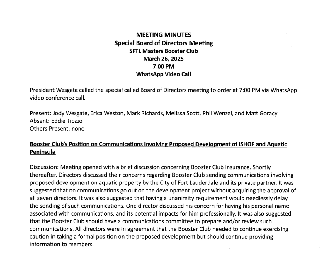 Mar-26 Board Meeting